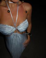 Vestido Longo D'ara - Prata
