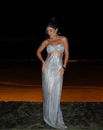 Vestido Longo D'ara - Prata