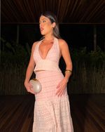 Blusa Bordada Coqueiros - Rosa