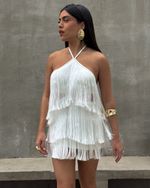 Saia Franjas Nevada - Branco