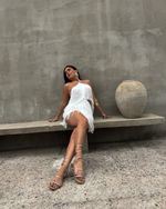 Cropped Franjas Nevada - Branco