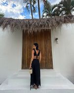 Vestido Longo Reina - Preto