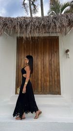 Vestido Longo Reina - Preto