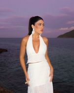 Blusa Bordada Coqueiros - Off