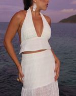 Blusa Bordada Coqueiros - Off