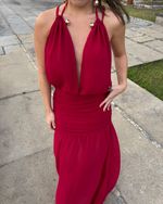 Vestido Longo Calamonte - Vermelho