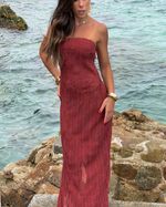 Vestido Longo Marenza - Ganache