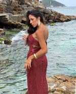 Vestido Longo Marenza - Ganache