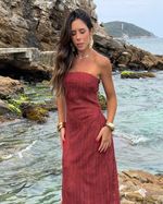 Vestido Longo Marenza - Ganache
