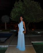 Vestido Longo Calamonte - Azul