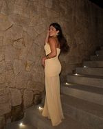 Vestido Lastex Marena - Amarelo