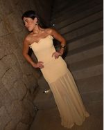 Vestido Lastex Marena - Amarelo