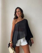 Blusa Capa Laguna - Preto