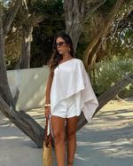 Blusa Capa Laguna - Branco