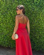 Corset Peplum Magani - Vermelho