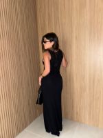 Vestido Longo Capilla - Preto