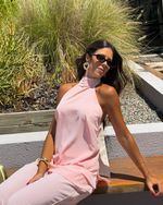 Calça Pantalona Gávea - Rosa