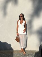 Saia Organza Breeze - Branco