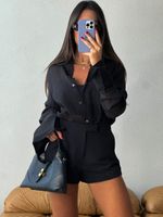 Mini Shorts Senses - Preto