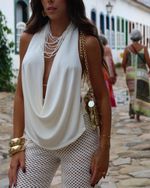 Blusa Degagê Thainá - Off