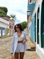 Shorts Stripes Pitinga - Azul
