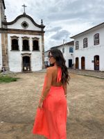 Blusa Túnica Marina - Coral