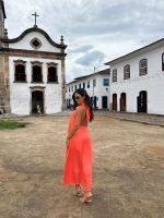 Blusa Túnica Marina - Coral