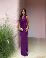 Vestido Longo Azaya - Uva