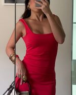 Vestido Midi Stella - Vermelho