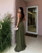 Vestido Longo Elaya - Verde Oliva