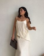 Blusa Assimétrica Holly - Marfim