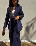 Blazer 100% Linho Sleek - Marinho