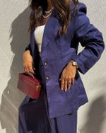 Blazer 100% Linho Sleek - Marinho