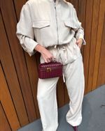 Calça Pantalona Verena - Areia