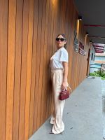 Calça Pantalona Verena - Areia