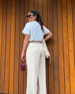 Calça Pantalona Verena - Areia
