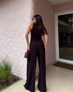 Calça Alfaiataria Ravena - Marrom