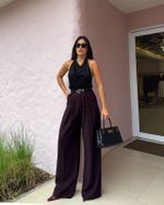 Calça Alfaiataria Ravena - Marrom
