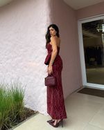 Saia Midi Leblon - Bordo