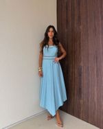Vestido Longo Shinta - Azul