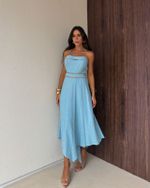 Vestido Longo Shinta - Azul