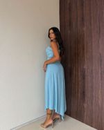 Vestido Longo Shinta - Azul