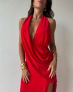 Vestido Longo Riviera - Vermelho