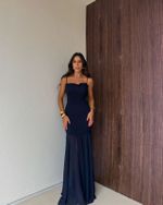 Vestido Lastex Marena - Marinho