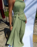 Calça Ampla Biarritz - Verde Selva