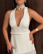 Blusa Bordada Coqueiros - Off