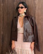Blusa Bordada Coqueiros - Rosa