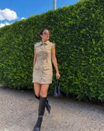 Vestido Colete Ivy - Bege