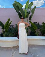 Vestido Longo Riscatto - Cru