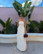 Vestido Longo Riscatto - Cru